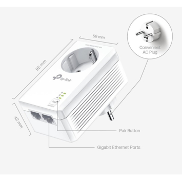 TP-Link Powerline TL-PA7027P 2 stuks (geen WIFI)