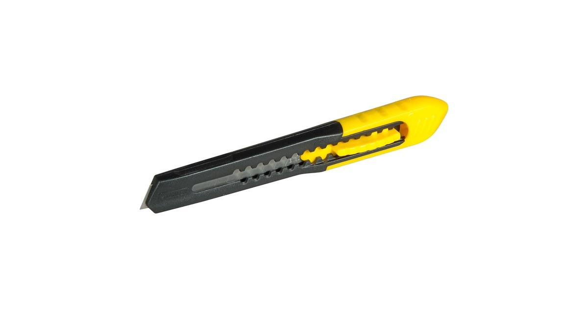 StanleyAfbreekmes SM 9mm, 3 stuks stanleymes  (Geel/zwart)