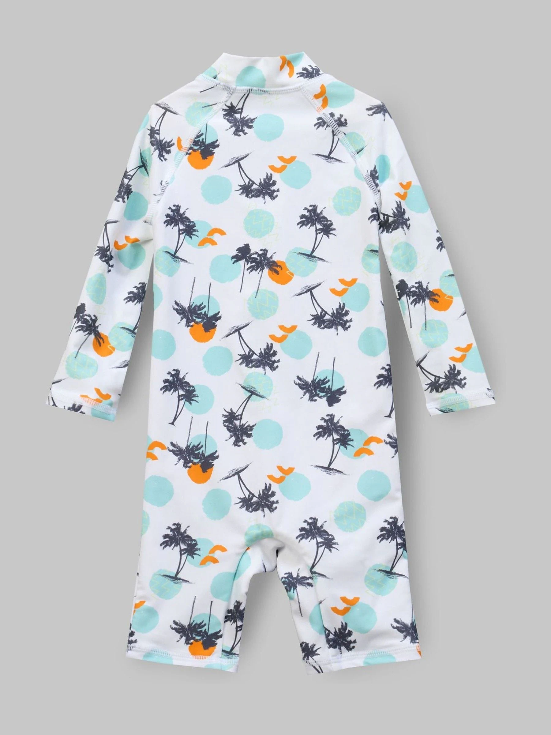 Angel & Rocket Brody Blauw zonbeschermend peuterzwempak met Print