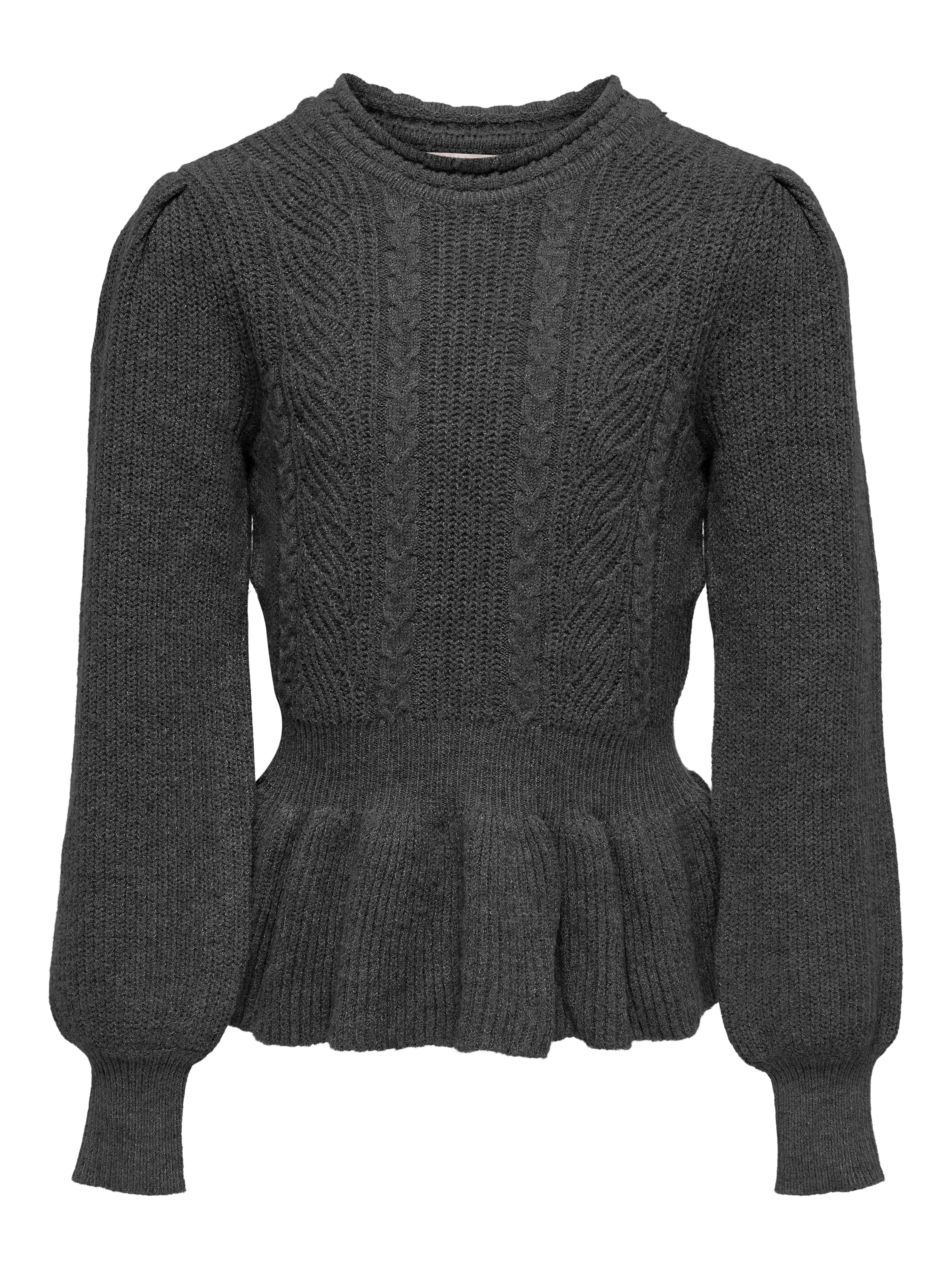 KOGKATIA Strickpullover Dark Grey Melange
