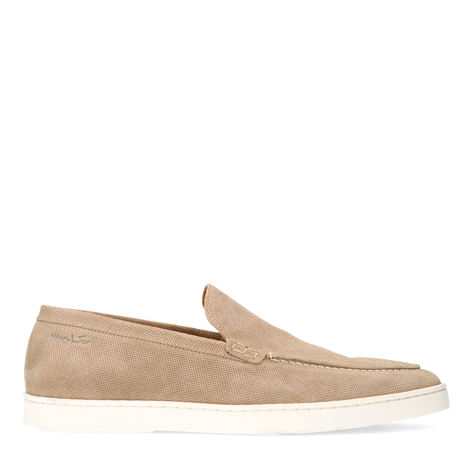 Beige suède loafers