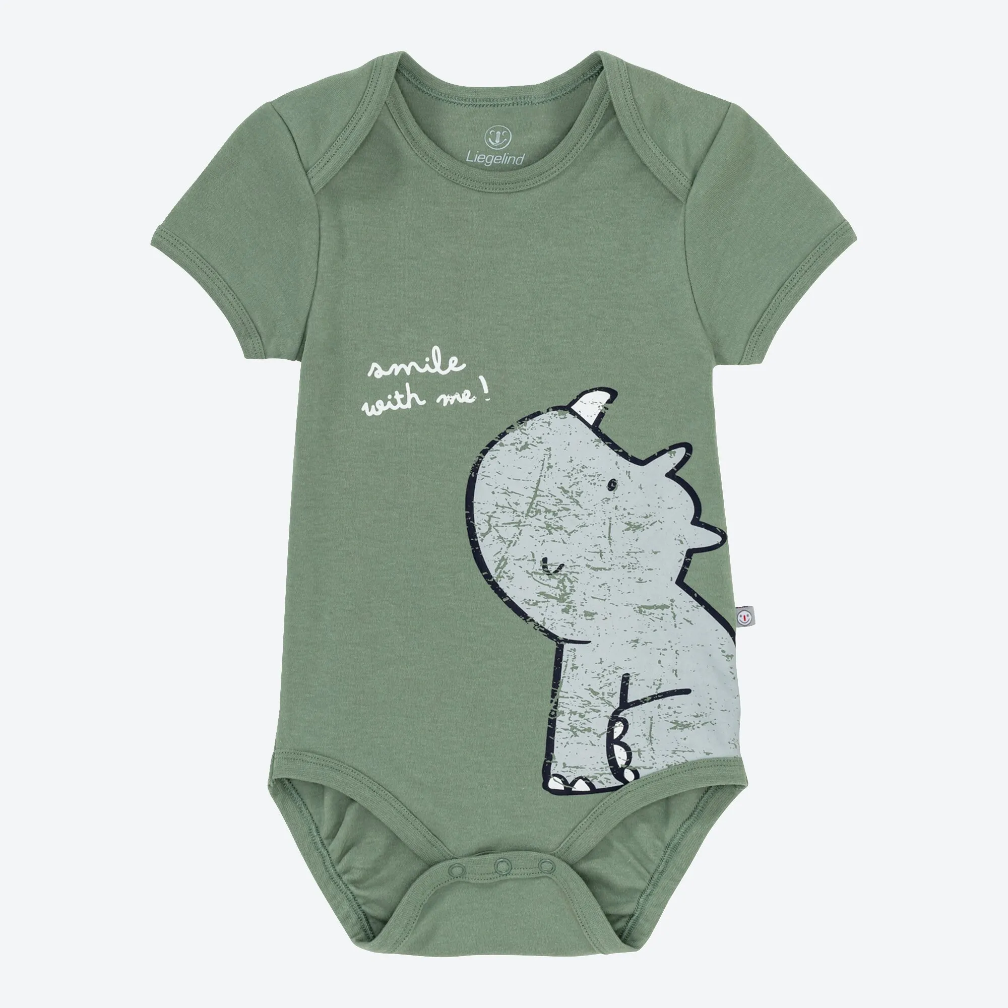 Baby-Jungen-Body mit Nashorn-Aufdruck