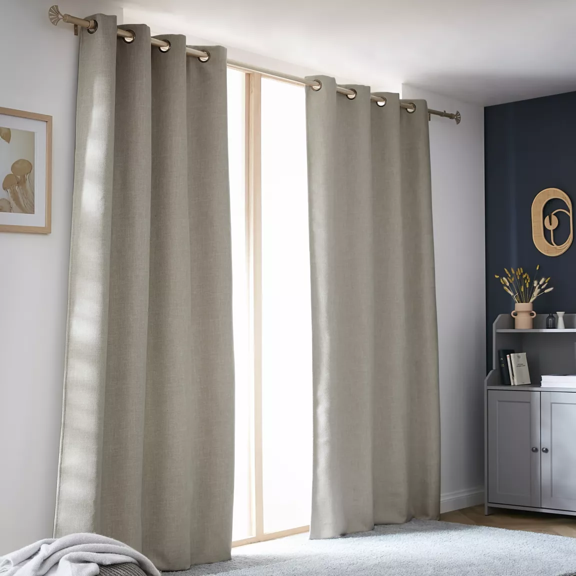 Rideau obscurcissant thermique (140 x 240 cm) Alba Taupe