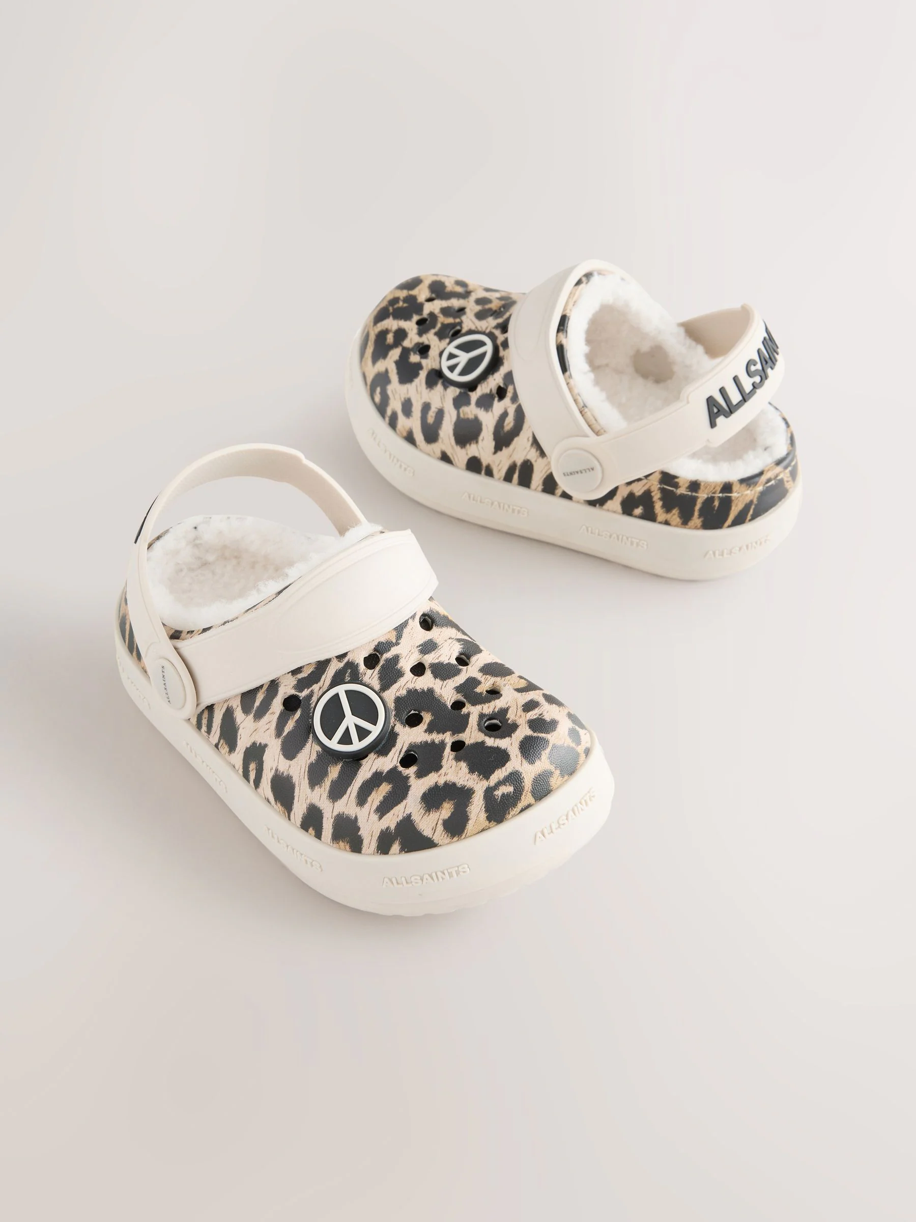 Luipaard - smALLSAINTS Print Borg Lined Clog Slippers