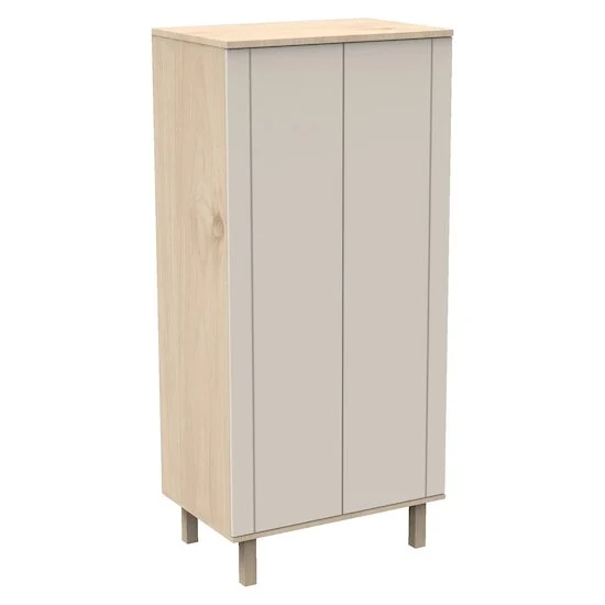 Solène Armoire 2 portes   Beige cendré        de               Sauthon Baby's Sweet Home