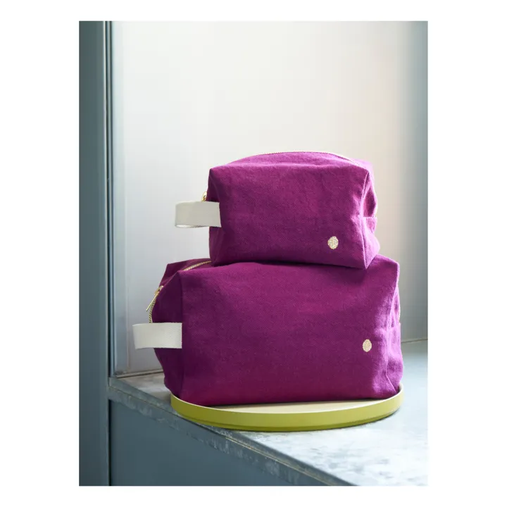 La cerise sur le gâteau Trousse de toilette Cube | Pourpre