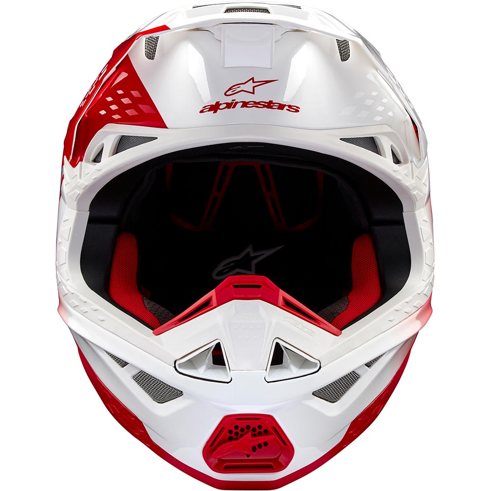 Alpinestars - Casque Supertech S-M10 Unite Blanc / Rouge / Brillant