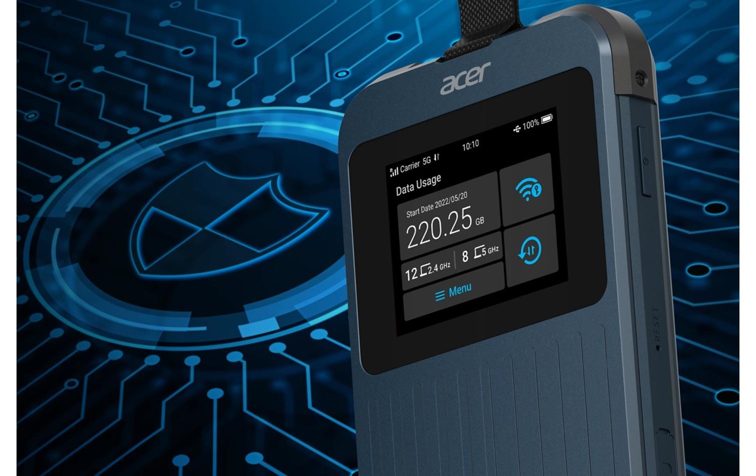 5G Hotspot Connect Enduro M3<br>Acer Connect ENDURO M3 5G Mobile Wi-Fi | Robuster Mobiler Hotspot
