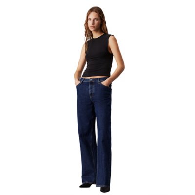 Tee-shirt à manches courtes femme Modal Detail Short Sleeve Top CALVIN KLEIN