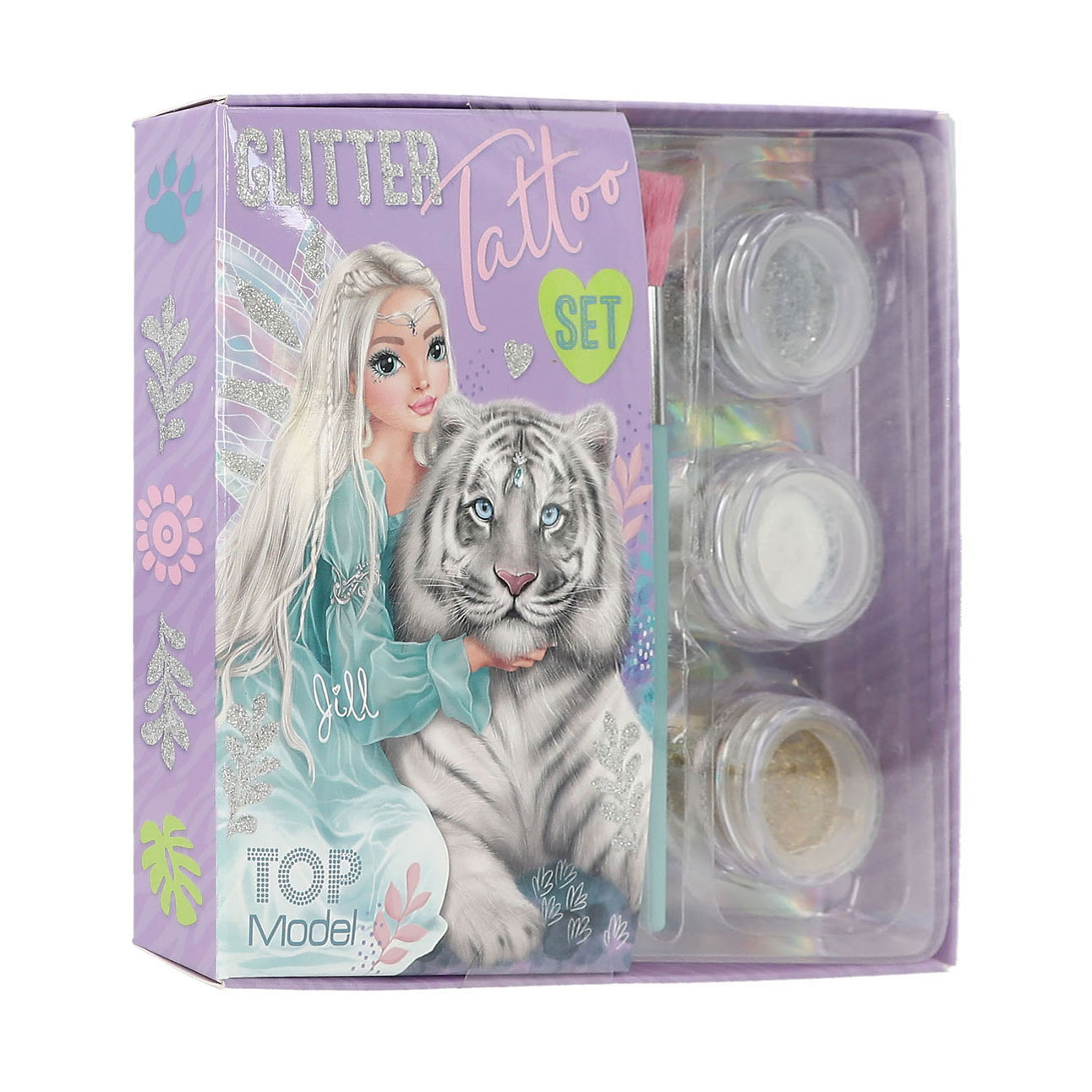 TOPModel Glitter Tattoos Fantasy Tiger