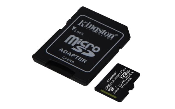 Kingston Canvas Select Plus - Flashminnekort (microSDXC til SD-adapter inkludert) - 128 GB - A1 / Video Class V10 / UHS Class 1 / Class10 - microSDXC