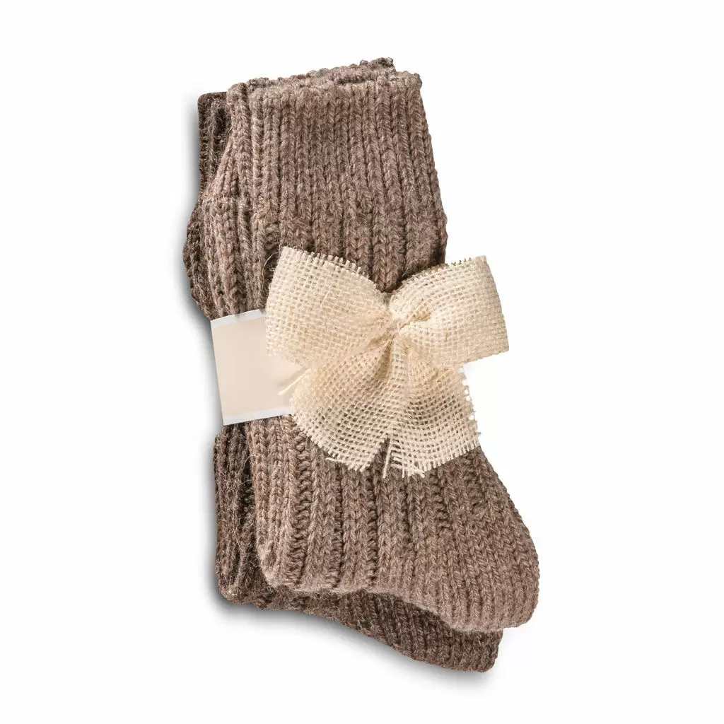 Zubehör - Socken Alpaka Socken Geschenkpack braun