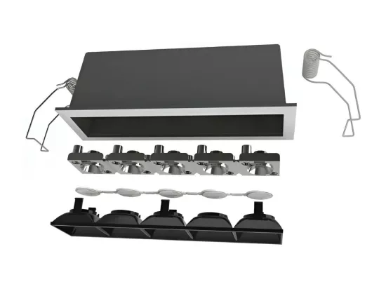 Spot Downlight LED 10W Kardan Coupe 140x37 mm 3000K Blanc chaud