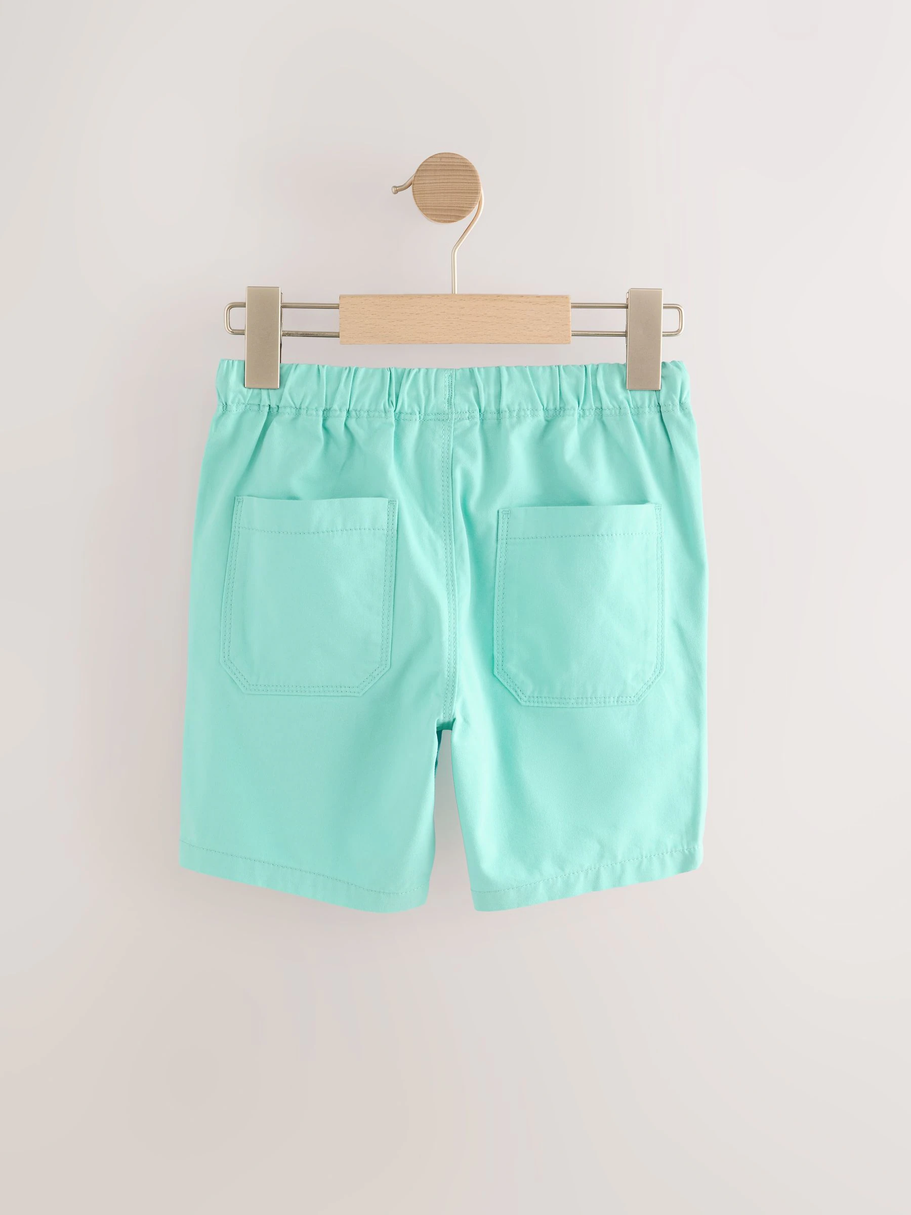 Blauwgroen/kobaltblauw/zwart - Verpakking van 3 shorts met elastische taille (3-16 jr)