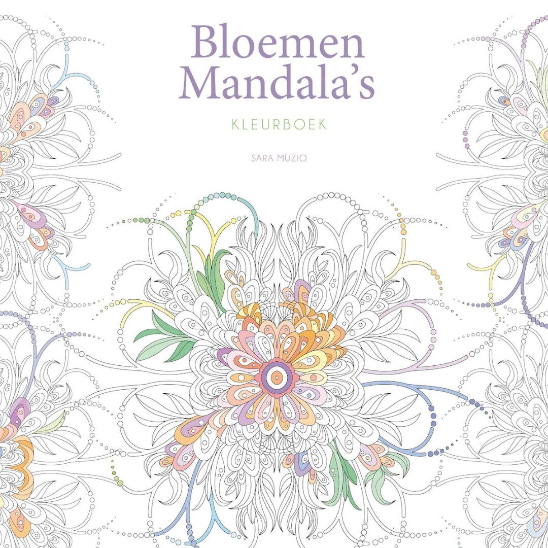 Uitgeverij rebo kleurboek bloemen mandala's