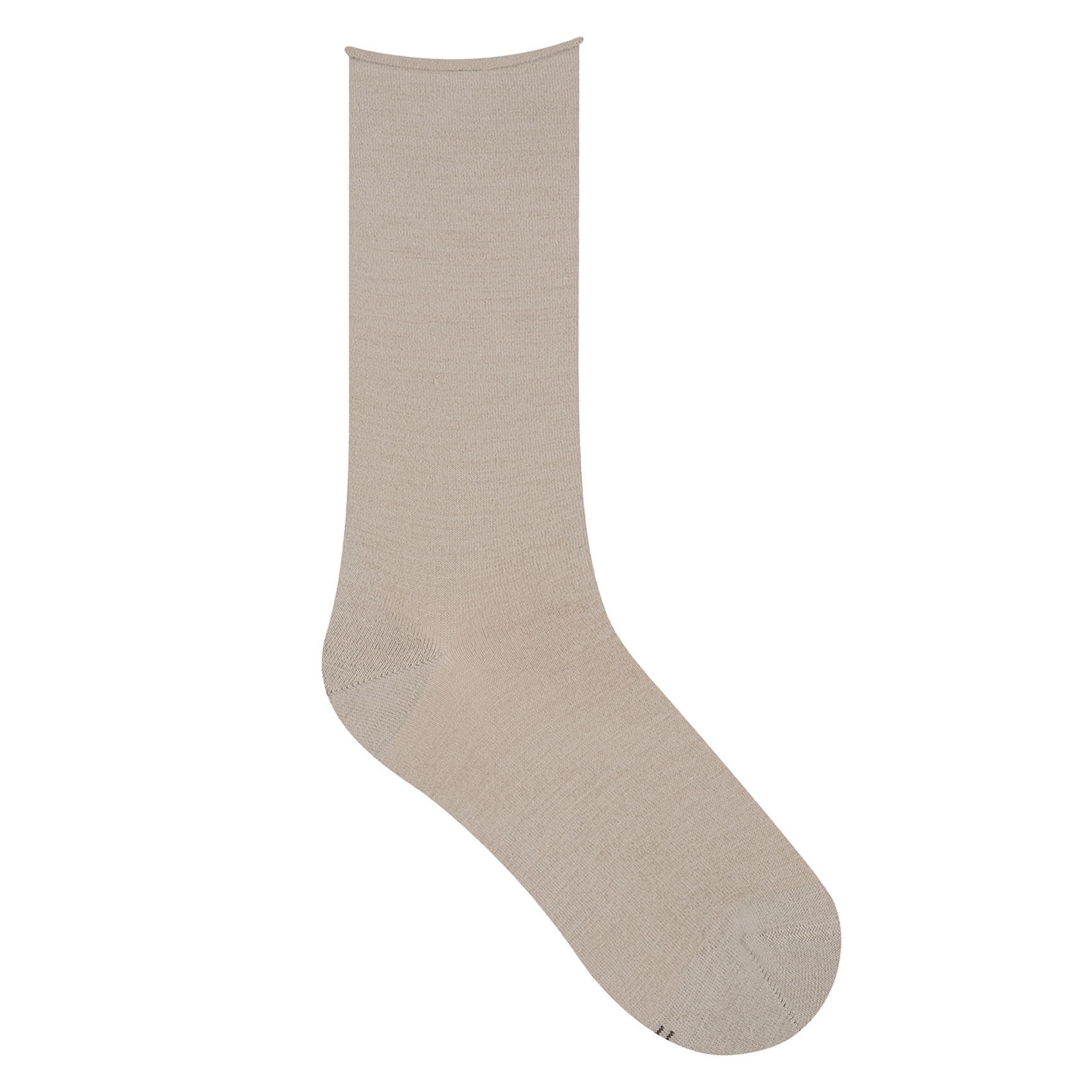 Chaussettes en laine fine mélangée | Beige