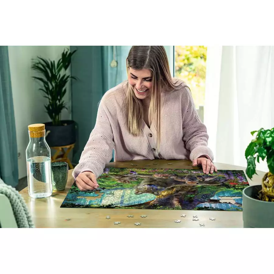 Ravensburger Wölfe im Wald bunt
