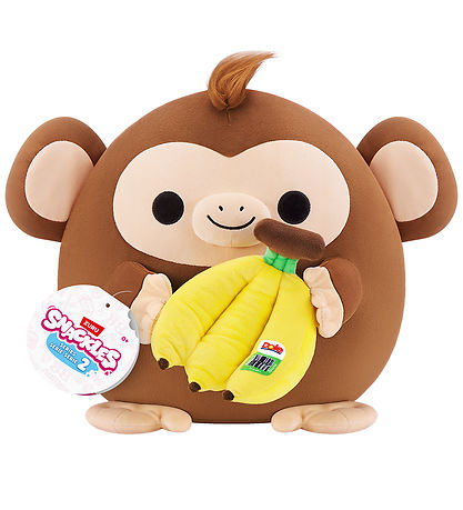 Snackles Kuscheltier - 25 cm - Affe Riko m. Bananen