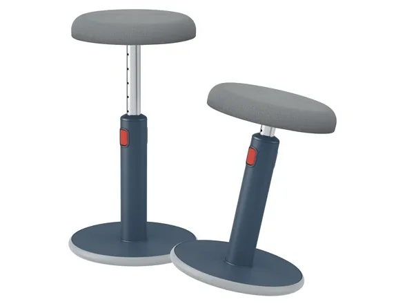Leitz Ergo Cosy Active Sidde-stå balancestol 2-i-1 grå - højdejustering 46-79 cm