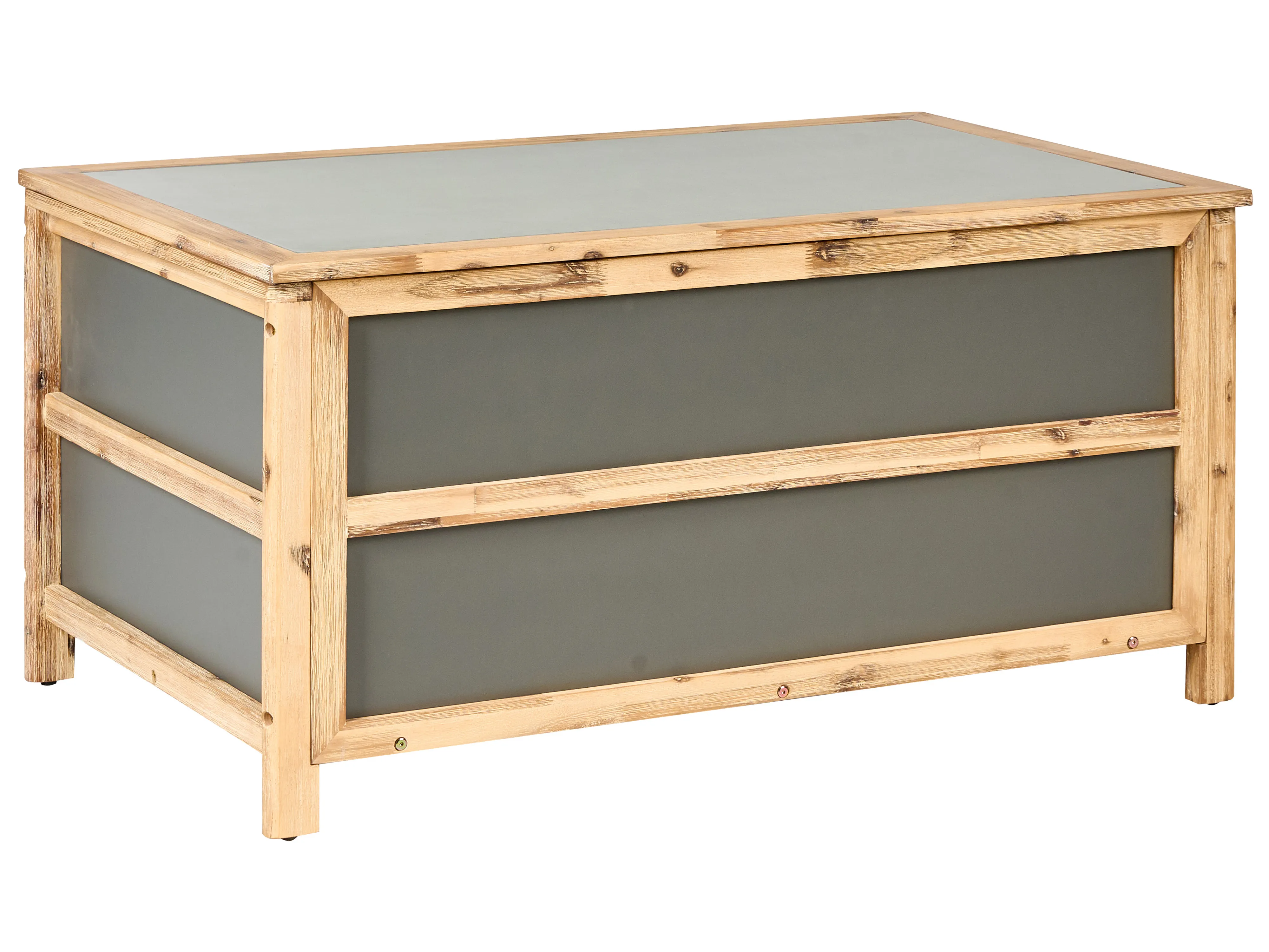Kussenbox ACATE 121 cm 72 cm Grijs