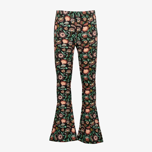 TwoDay meisjes flared broek zwart met print