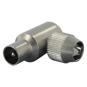 Q-Link coax stekker haaks male