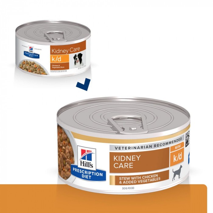 HILL'S Prescription Diet k/d Kidney Care en Mijotés au Poulet - Pâtée pour chien