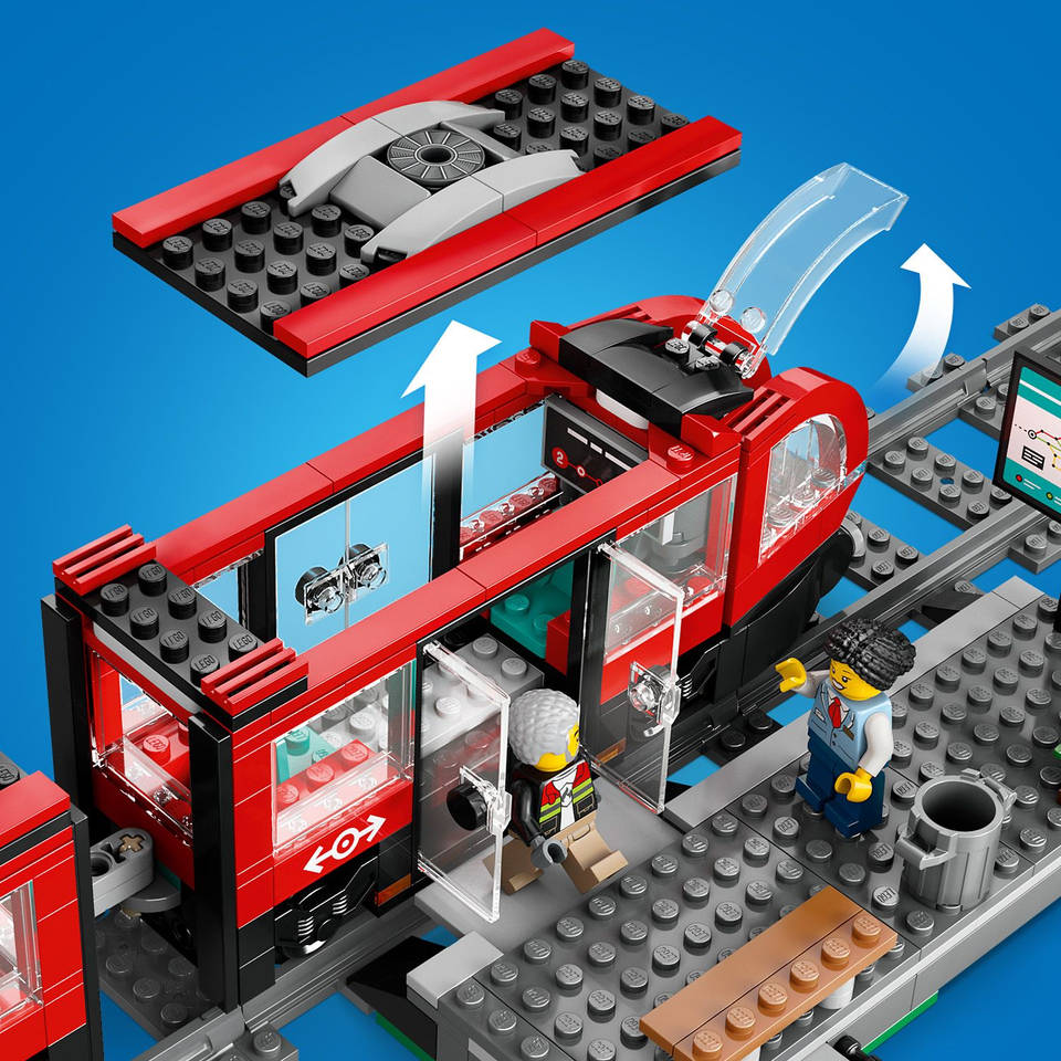 LEGO City stadstram en station 60423