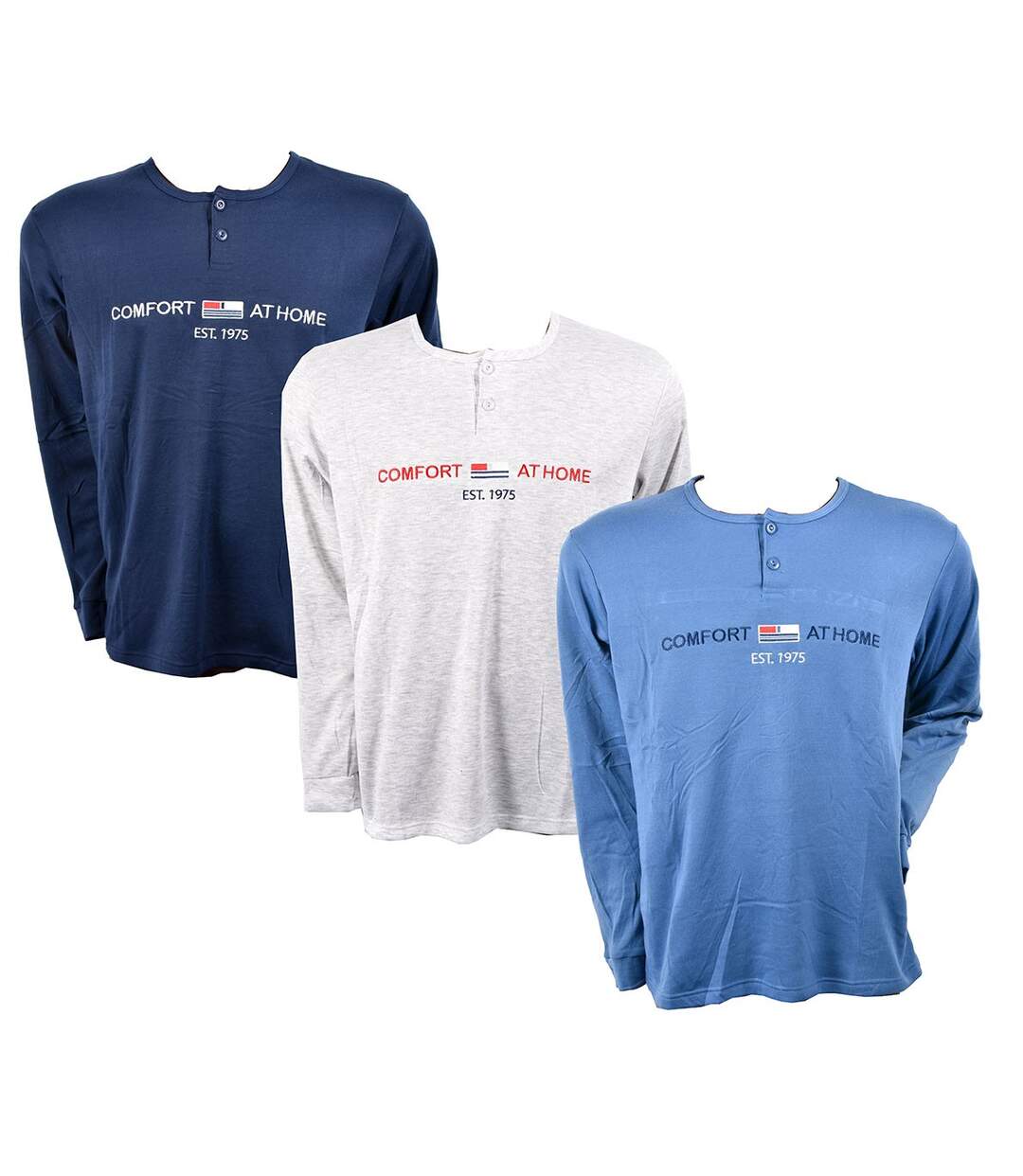 Pyjama Homme Long SWEET SECRET C2687 AT HOME Pack de 3
