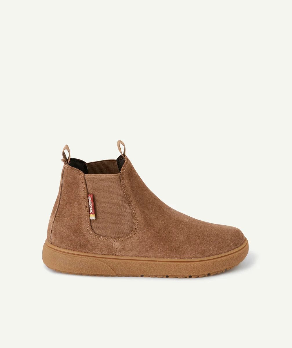 GEOXBOTTINES GARÇON THELEVEN EN CUIR MARRON