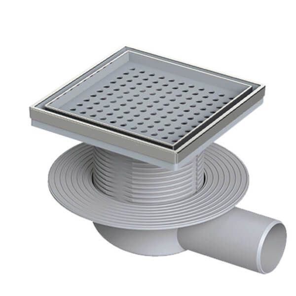 Barros e Moreira Sifão Ajustável Square para Cerêmica 150x150mm - BK4020260