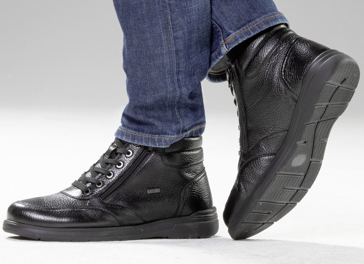 GINO GALANTE, gefütterte Herren-Boots, Winterschuhe, mit Reissverschluss