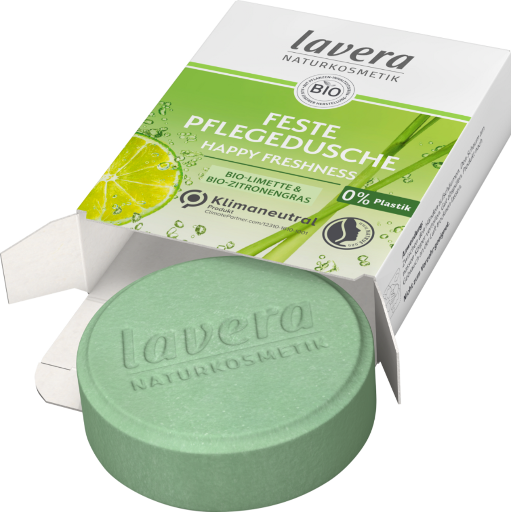 lavera  Feste Pflegedusche Happy Freshness, 50 g
