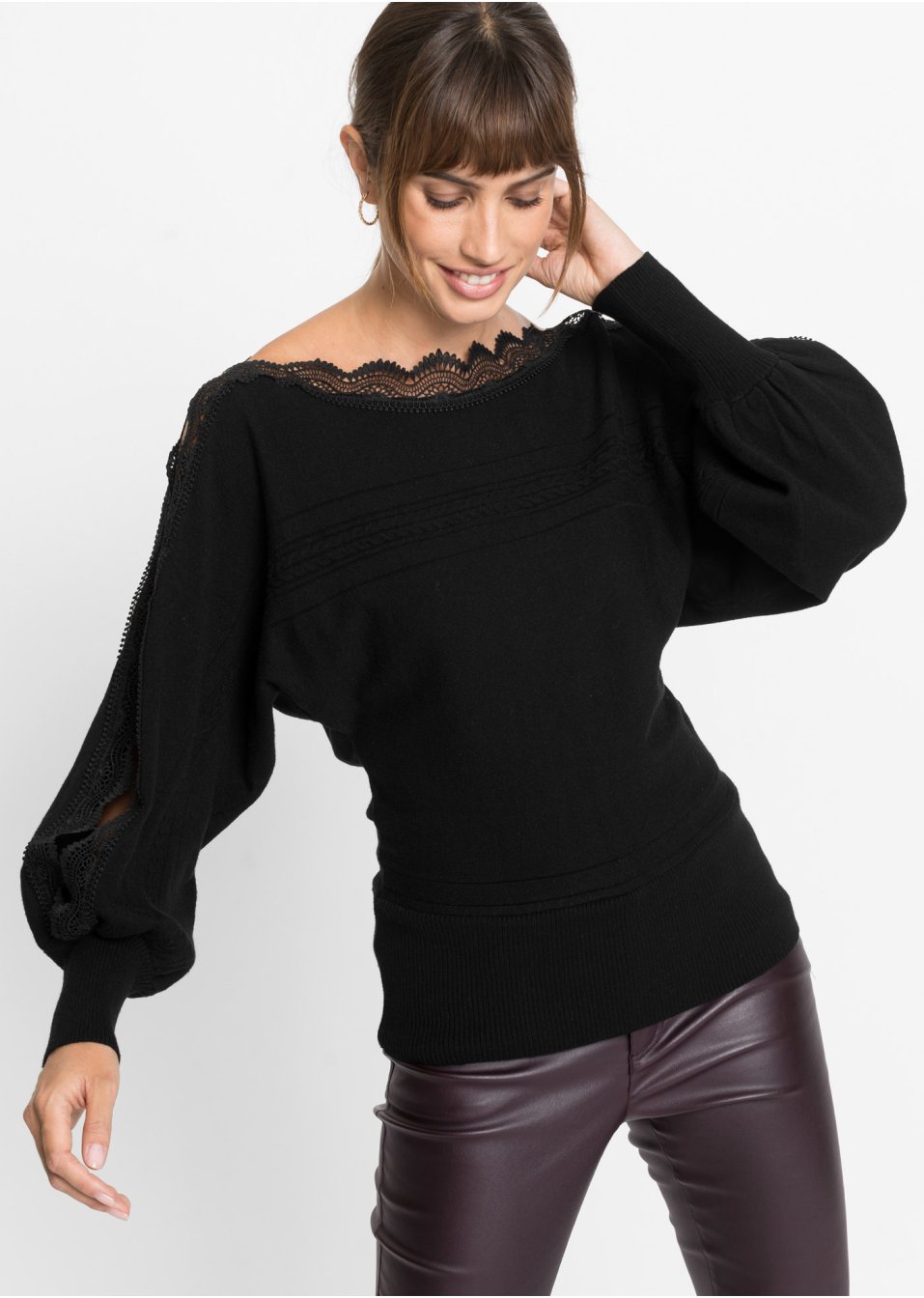 Pull avec dentelle