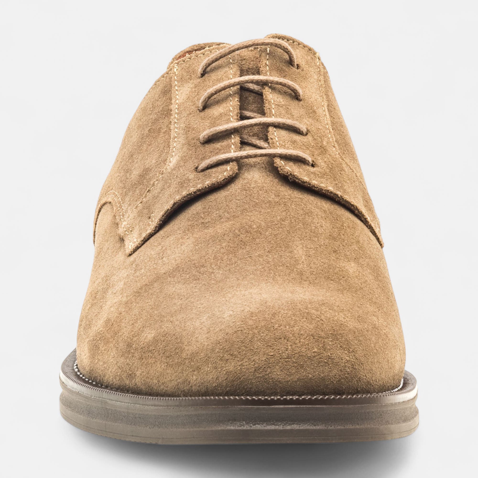 Derbies Homme en cuir taupe