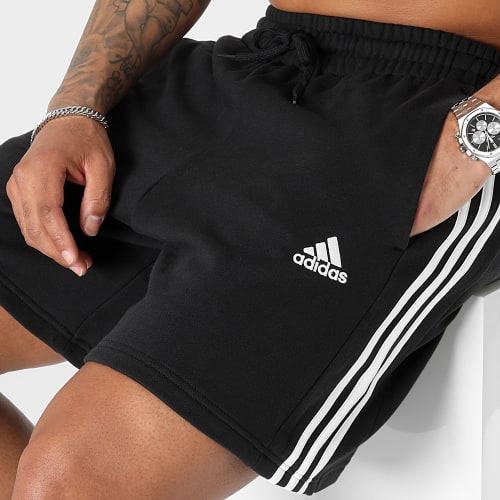 Short Jogging A Bandes IC9435 Noir