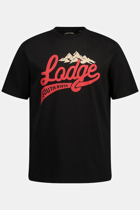 T-Shirt, Halbarm, Lodge Print, Rundhals, bis 8 XL