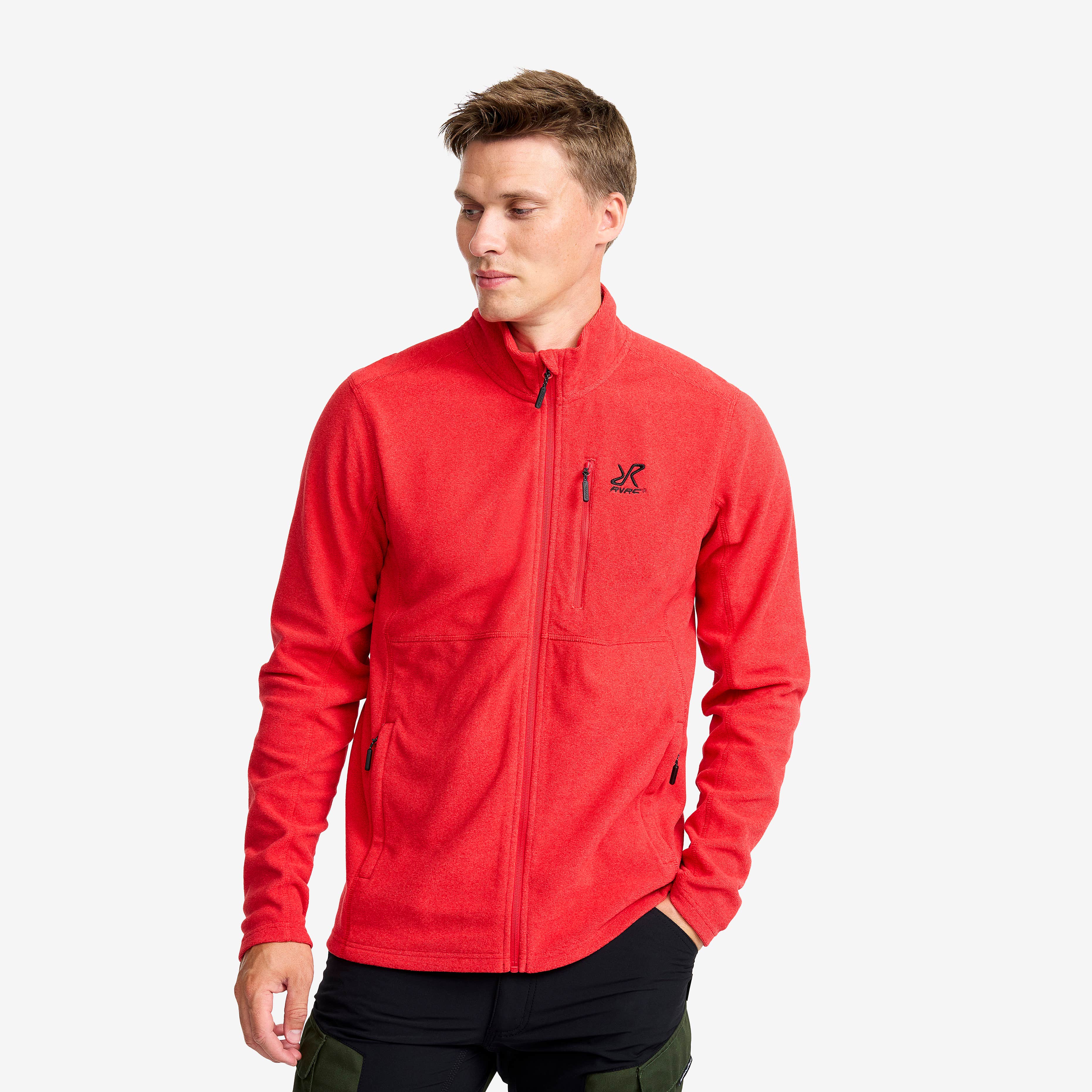 Essential Full-zip Fleece Herre Salsa