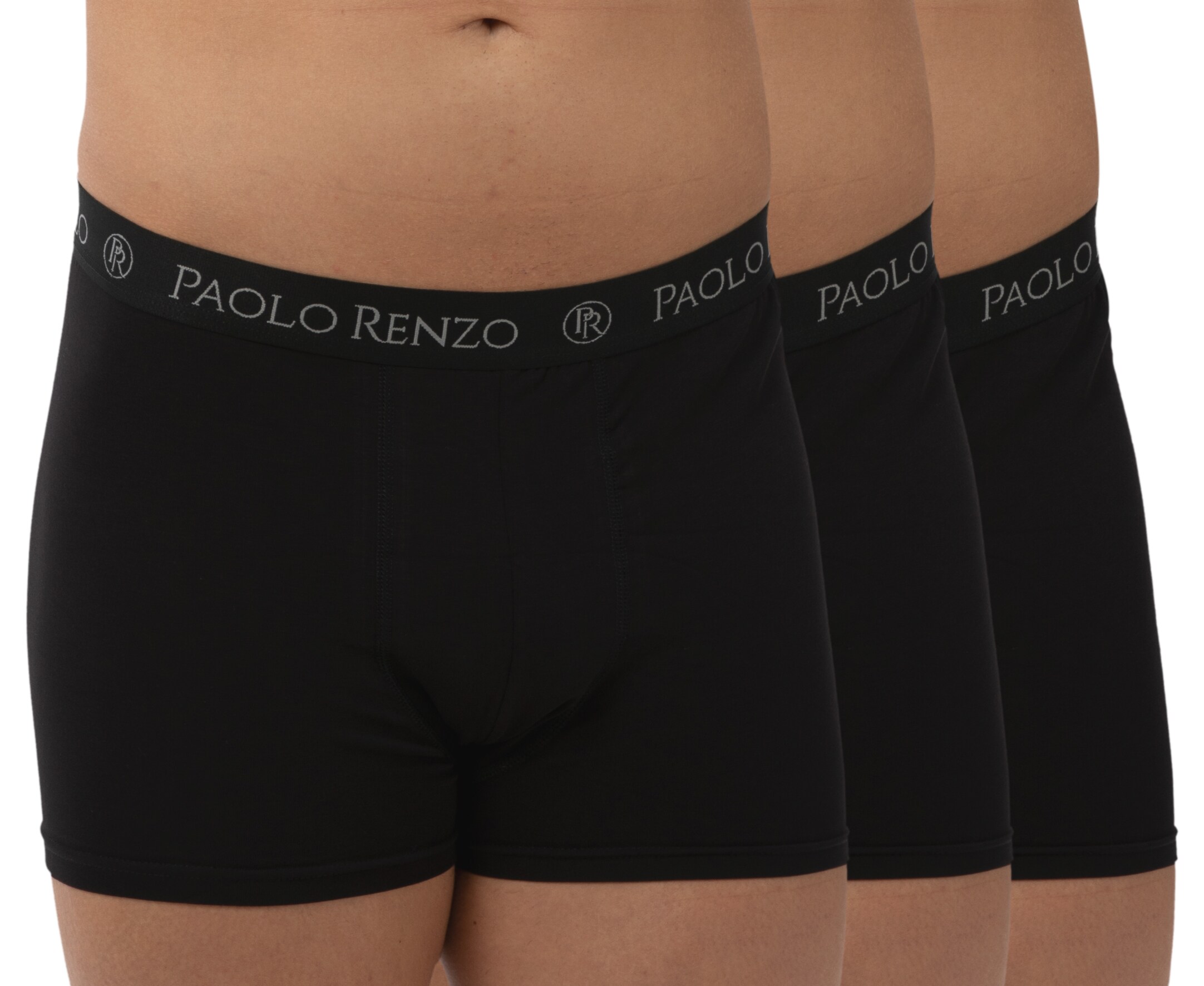 Paolo Renzo® Hipster Boxershorts 12 Stück - Größe XXL - Dunkelgrau