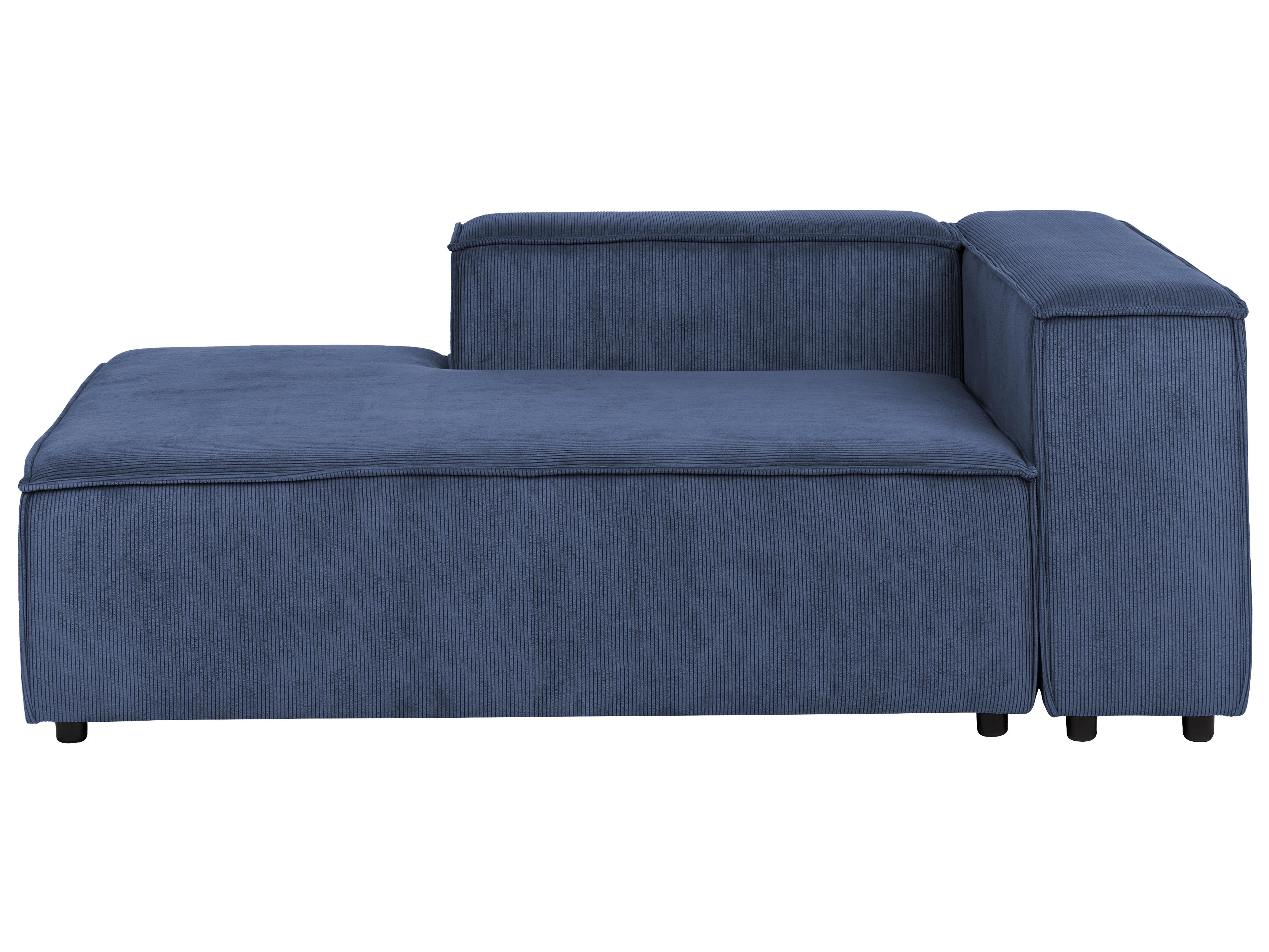 Modulaire hoekbank 4-zits ARDAL Corduroy Donkerblauw rechtszijdig