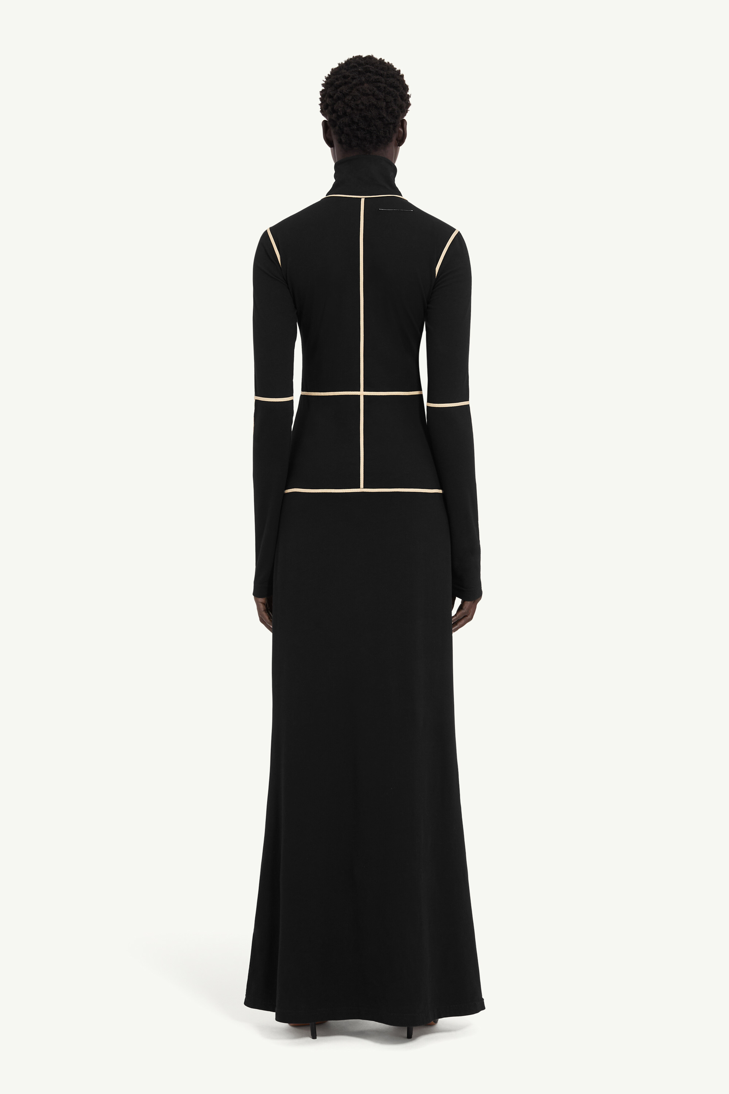 Robe longue en mélange de coton pour femme | MM6