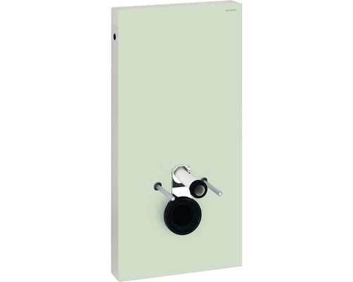 Geberit Monolith sanitairmodule voor wandcloset 101 cm met aansluitspie, wateraansluiting aan de zijkant 131.022.SL.5 mint