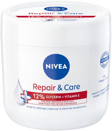 Nivea Creme Gesicht Körper Hände<br>400 ml, Topf, Creme, Repair & Care
