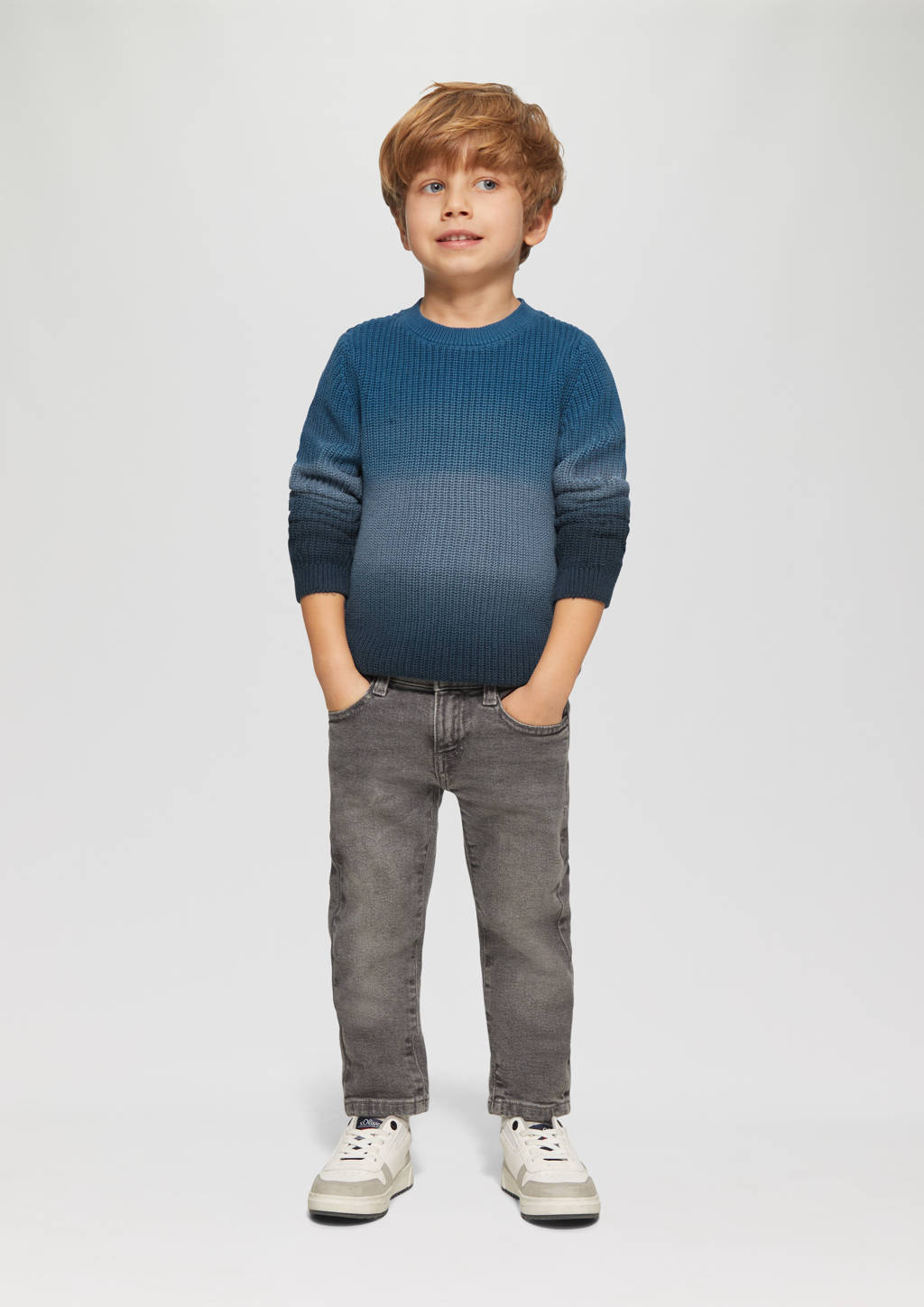 s.Oliver gebreide trui blauw