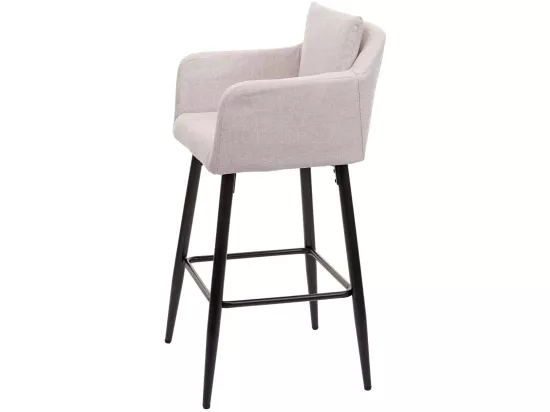 Lot de 2 tabourets métal crème 54 x 53 x 101 cm TDB04063