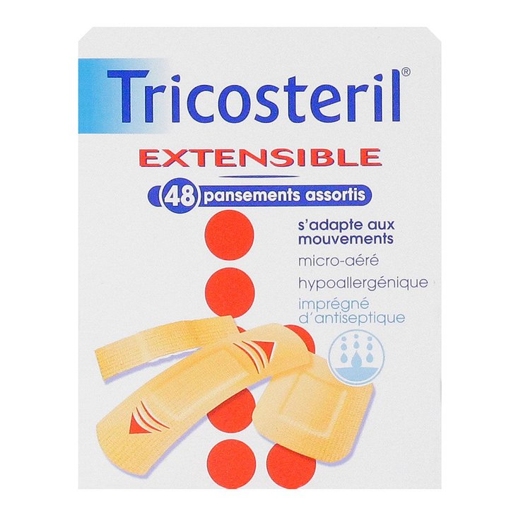 Extensible 48 pansements assortis