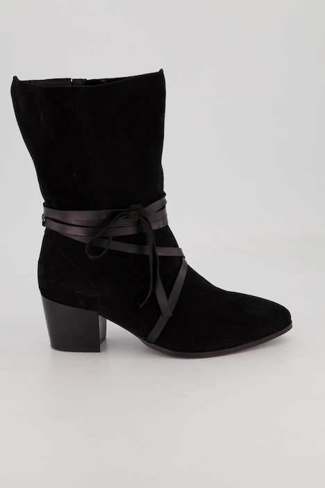 Stiefel, Veloursleder, Ankle-Straps