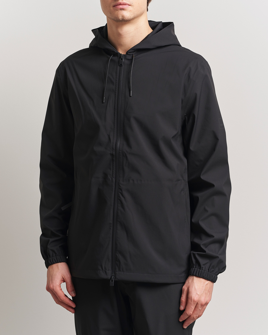 RAINS Suva Hooded Waterproof Jacket Black