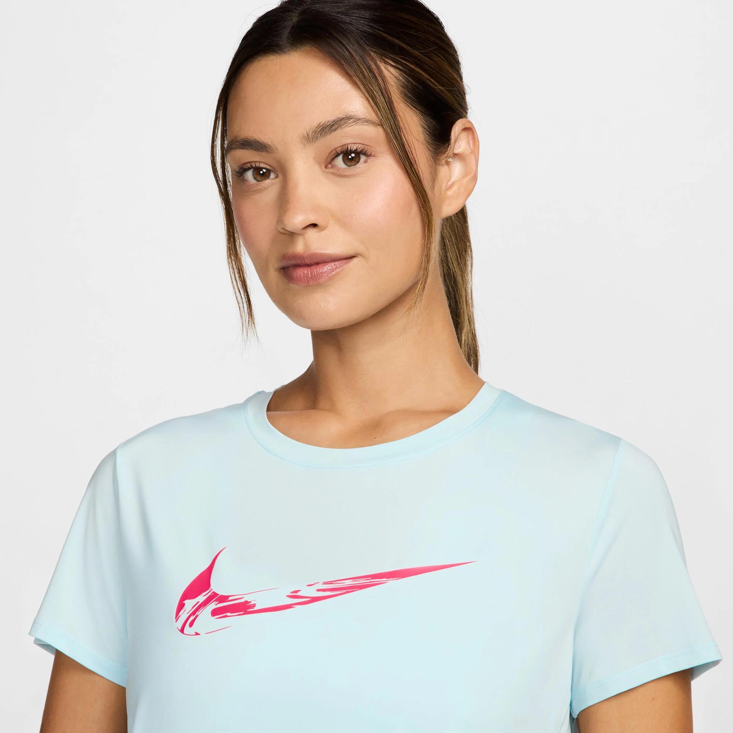 Nike Dri-Fit One Swoosh Maillot De Course Femmes - Bleu Clair