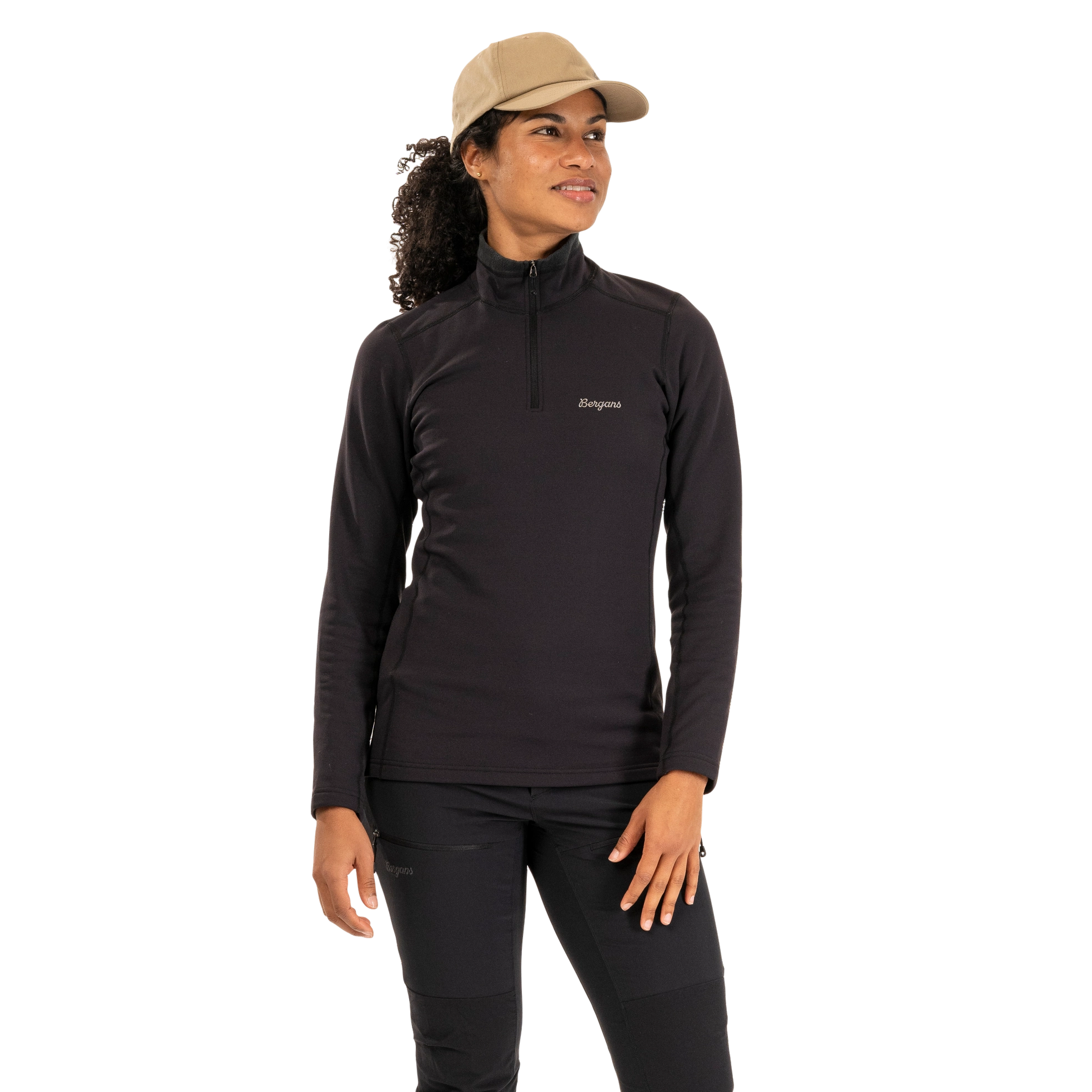 Midtli Midlayer Half Zip Women Black